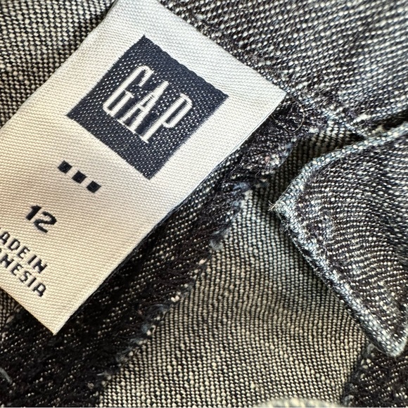 Gap apron denim jeans dress Sz. 12 - Picture 3 of 7